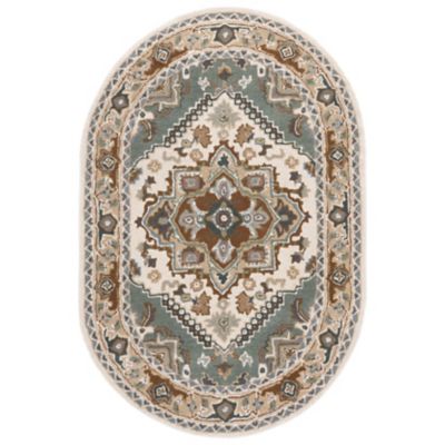 Heritage Row Heriz Medallion Area Rug