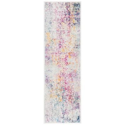 Evermere Distressed Medallion Navy Area Rug