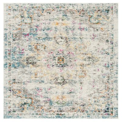 Madison Bay Distressed Medallion Ivory Area Rug