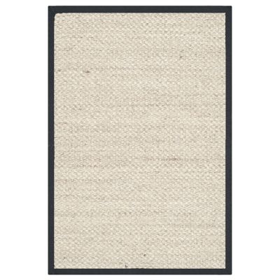 Natural Weave Solid Bordered Area Rug