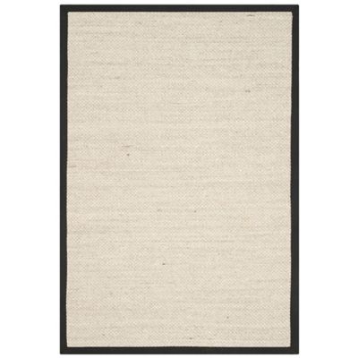 Natural Weave Solid Bordered Area Rug