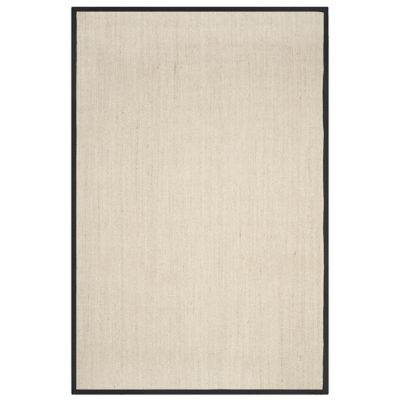 Natural Weave Solid Bordered Area Rug