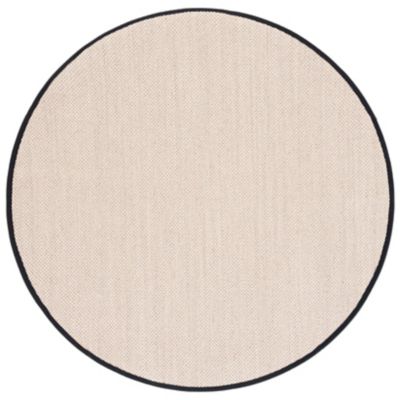 Natural Weave Solid Bordered Area Rug