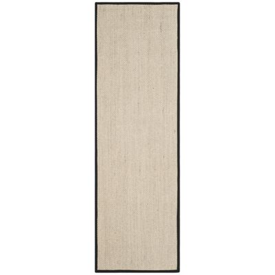 Natural Weave Solid Bordered Area Rug