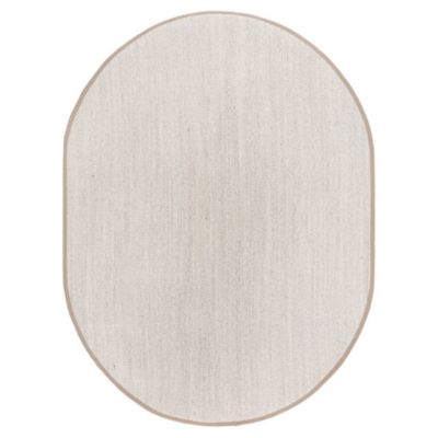 Natural Weave Solid Bordered Area Rug