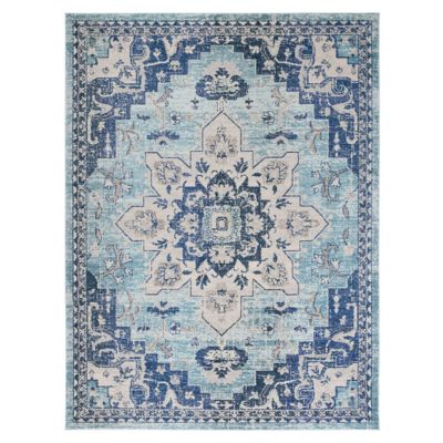 Madison Bay Distressed Medallion Bold Area Rug