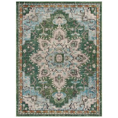 Madison Bay Distressed Medallion Bold Area Rug