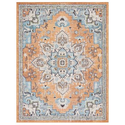 Madison Bay Distressed Medallion Bold Area Rug