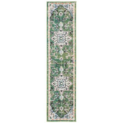 Madison Bay Distressed Medallion Bold Area Rug
