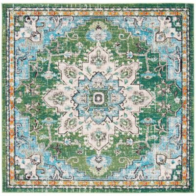 Madison Bay Distressed Medallion Bold Area Rug