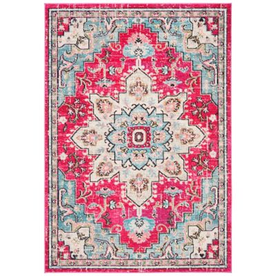 Madison Bay Distressed Medallion Bold Area Rug