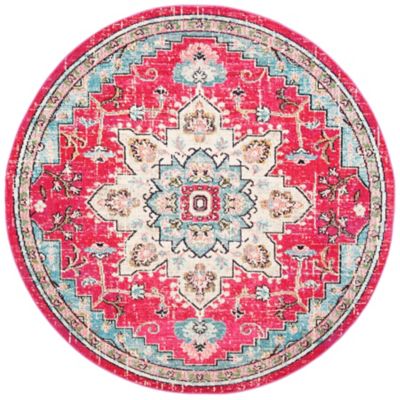 Madison Bay Distressed Medallion Bold Area Rug