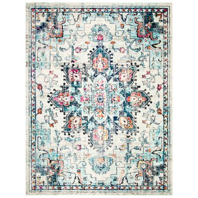 Madison Bay Distressed Medallion Bold Area Rug