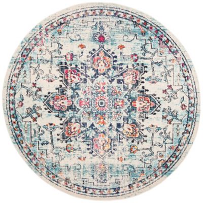 Madison Bay Distressed Medallion Bold Area Rug
