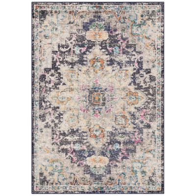 Madison Bay Distressed Medallion Bold Area Rug