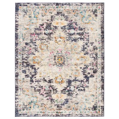 Madison Bay Distressed Medallion Bold Area Rug