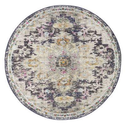 Madison Bay Distressed Medallion Bold Area Rug