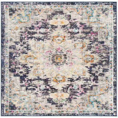 Madison Bay Distressed Medallion Bold Area Rug