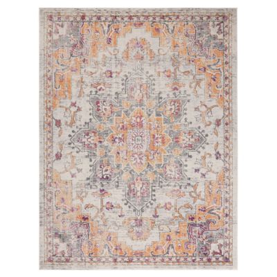 Madison Bay Distressed Medallion Bold Area Rug