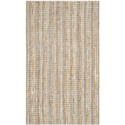 Natural Weave Chunky Stripe Two-Tone Area Rug