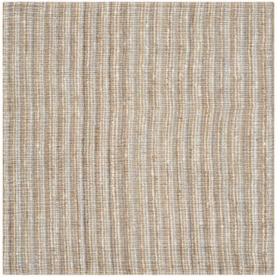 Natural Weave Chunky Stripe Two-Tone Area Rug