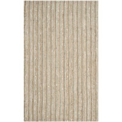 Natural Weave Chunky Stripe Two-Tone Area Rug