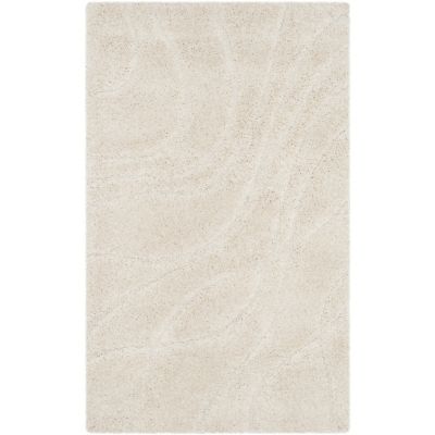 Coastal Shag Abstract Wave Area Rug