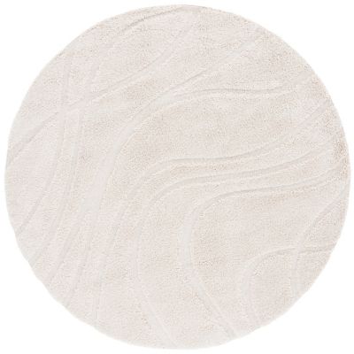 Coastal Shag Abstract Wave Area Rug