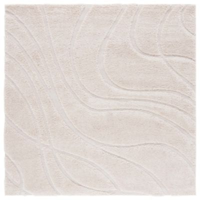 Coastal Shag Abstract Wave Area Rug