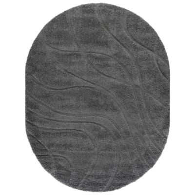 Coastal Shag Abstract Wave Area Rug