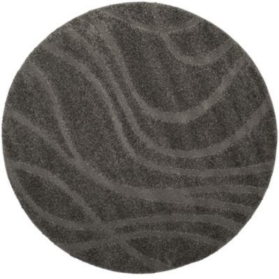Coastal Shag Abstract Wave Area Rug