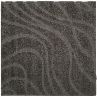 Coastal Shag Abstract Wave Area Rug