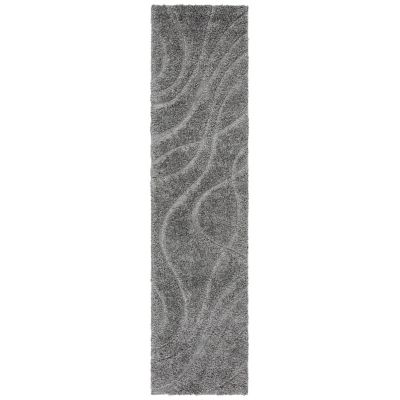 Coastal Shag Abstract Wave Area Rug