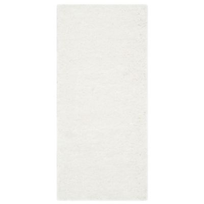 Cozy Shag Solid Neutral Area Rug