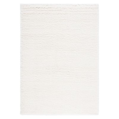 Cozy Shag Solid Neutral Area Rug