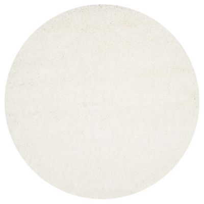 Cozy Shag Solid Neutral Area Rug