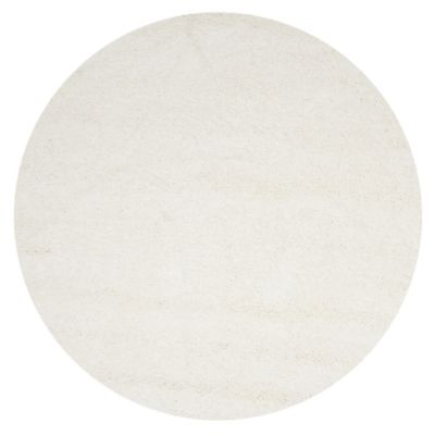 Cozy Shag Solid Neutral Area Rug