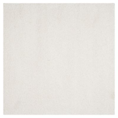 Cozy Shag Solid Neutral Area Rug
