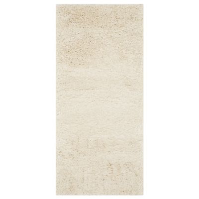 Cozy Shag Solid Neutral Area Rug