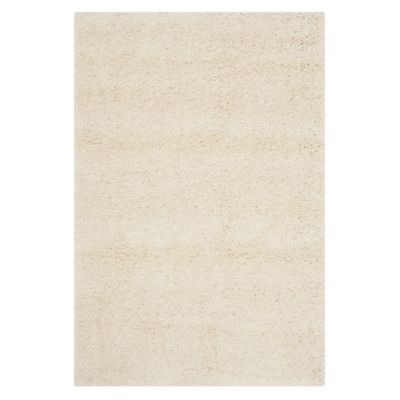 Cozy Shag Solid Neutral Area Rug