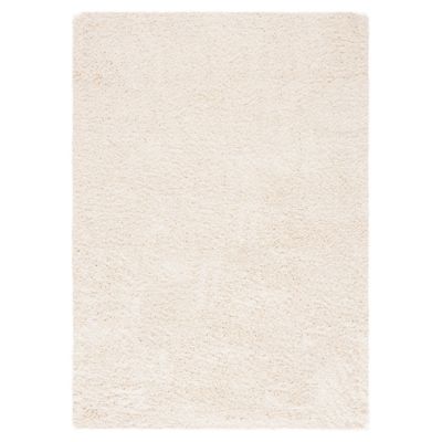 Cozy Shag Solid Neutral Area Rug