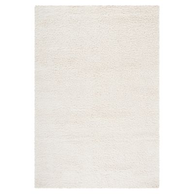 Cozy Shag Solid Neutral Area Rug