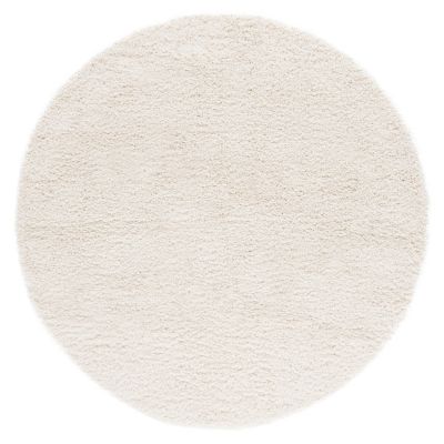 Cozy Shag Solid Neutral Area Rug