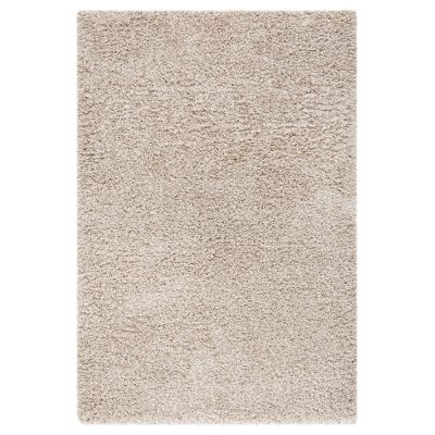 Cozy Shag Solid Neutral Area Rug