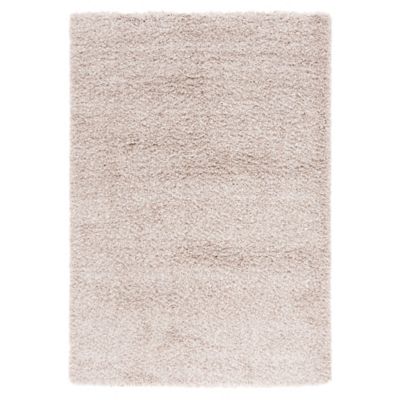 Cozy Shag Solid Neutral Area Rug