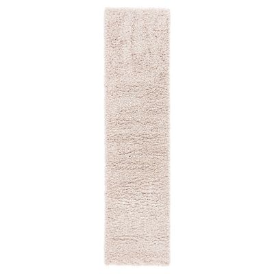 Cozy Shag Solid Neutral Area Rug