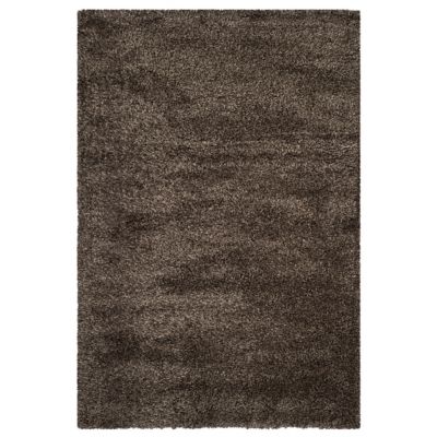 Cozy Shag Solid Neutral Area Rug