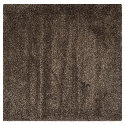 Cozy Shag Solid Neutral Area Rug