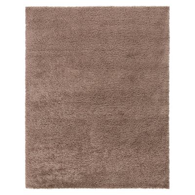Cozy Shag Solid Neutral Area Rug