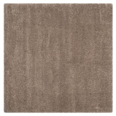 Cozy Shag Solid Neutral Area Rug